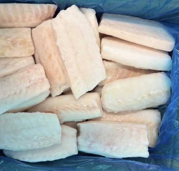 Cod loins skinless bonlesd. Iqf